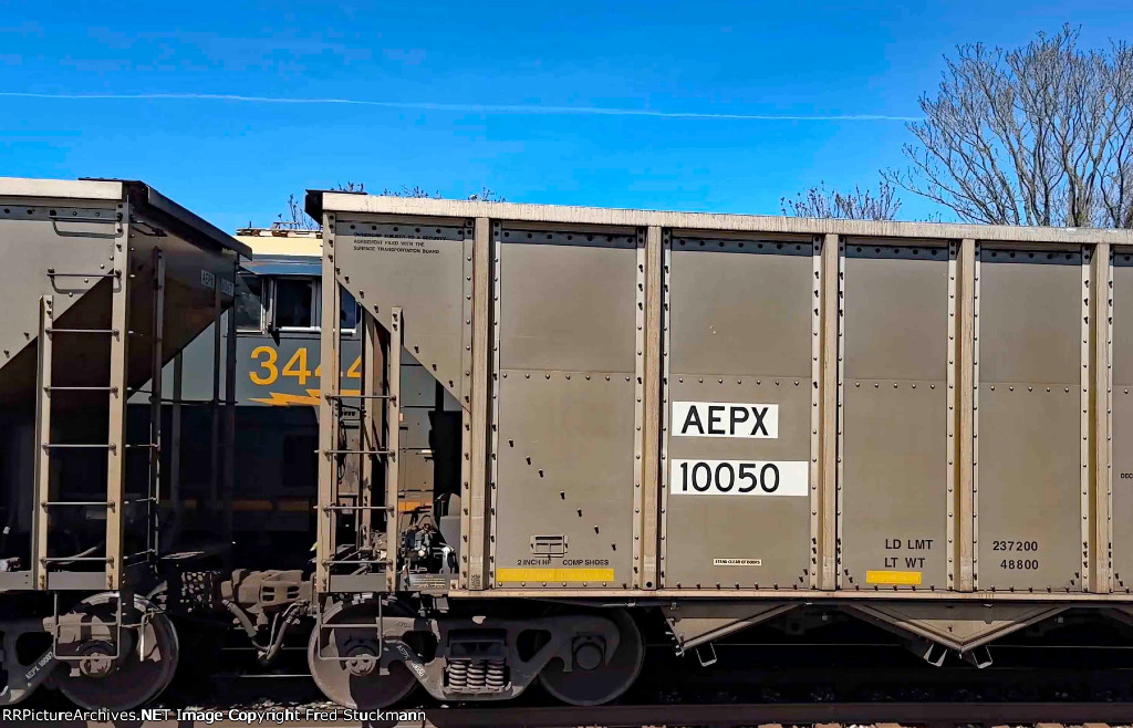 CSX 3444 is sighted leading M331.